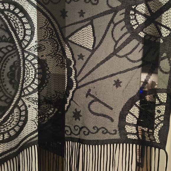 NEW Sun Moon Altar Cloth Shawl Fringed - Picture 3 of 7